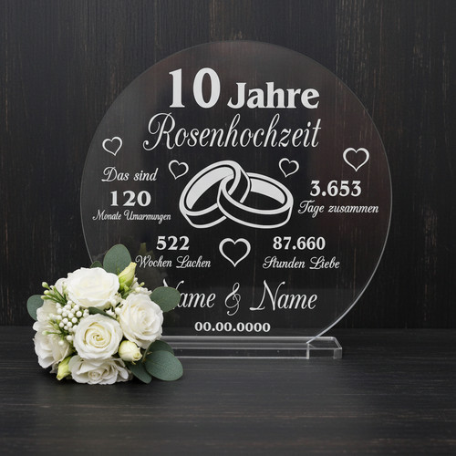 Gravur aufsteller 10 - ❤,