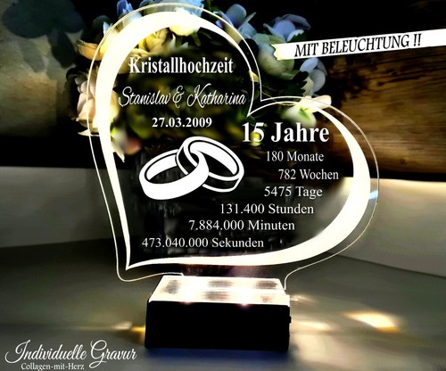 Geschenk kristallhochzeit - geschenk,