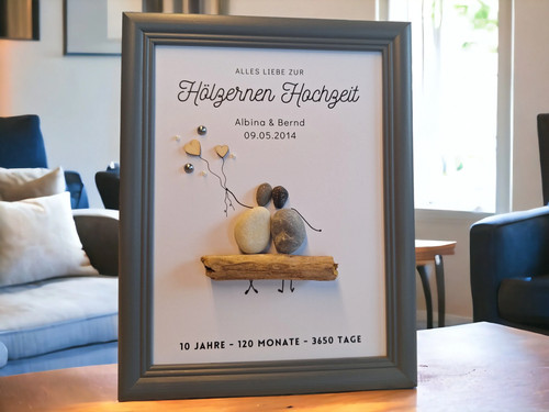 Geschenk hölzerne hochzeit - hölzerne,