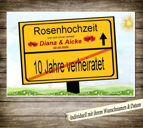 Schild geschenk individuell - geschenk,