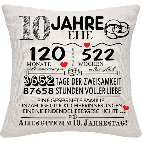 Hochzeitstag kissenbezug - hochzeitstag,