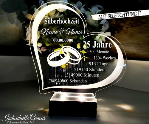 Geschenk silberhochzeit - ❤️,