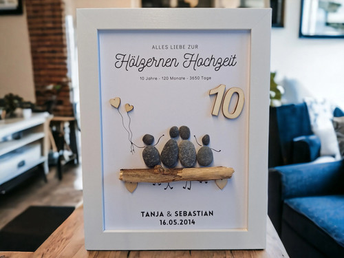 Geschenk hölzerne hochzeit - geschenk,