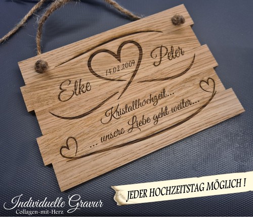 Holz schild gravur - ❤❤,