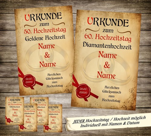 Urkunde hochzeitstag - urkunde,