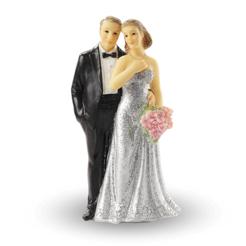 Silberhochzeit dekofigur - silberhochzeit,