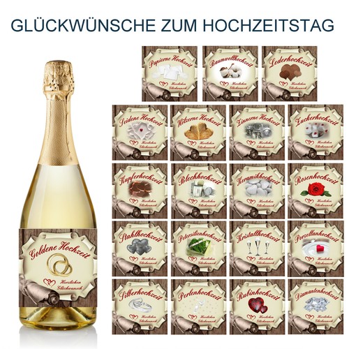 Aufkleber sektflasche - aufkleber,