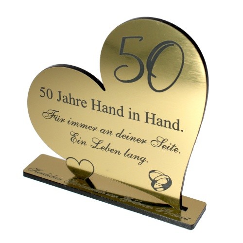 Goldene hochzeit geschenk - goldene,