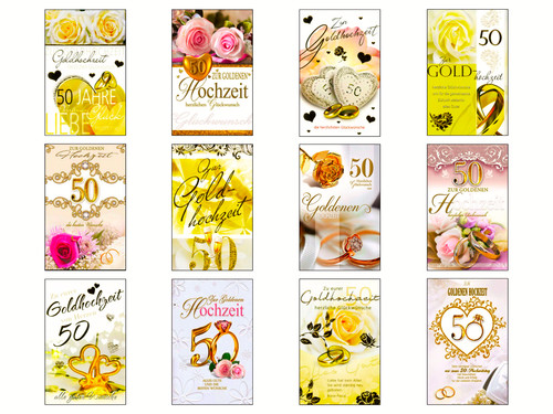 Goldene hochzeit - goldene,