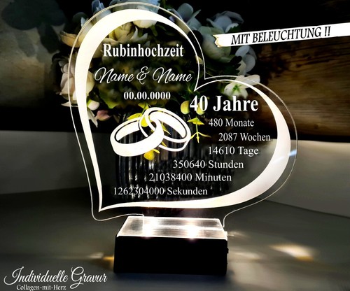 Rubinhochzeit geschenk - rubinhochzeit, 40